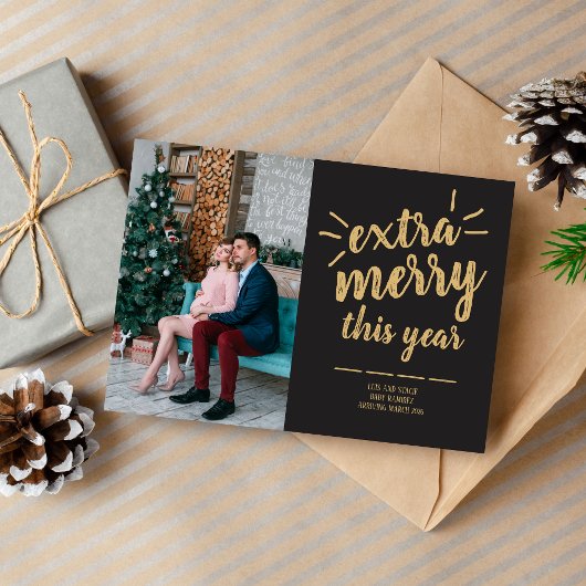 Familie Prettige feestdagen kerstfotokaart Feestdagenkaart