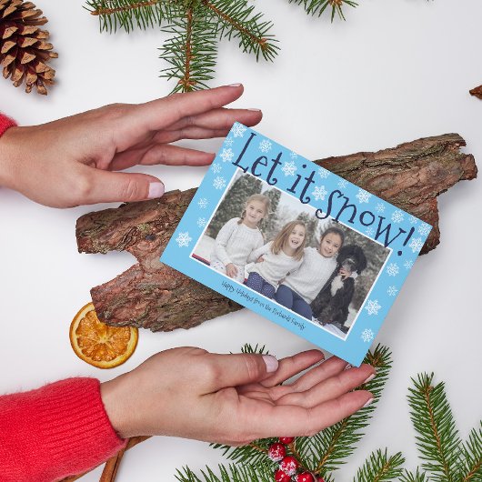 Familie Prettige feestdagen kerstfotokaart Feestdagenkaart