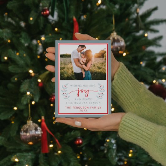 Familie Prettige feestdagen kerstfotokaart Feestdagenkaart