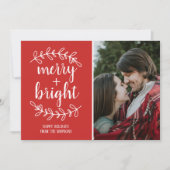 Familie Prettige feestdagen kerstfotokaart Feestdagenkaart (Voorkant)