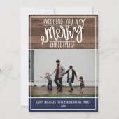 Familie Prettige feestdagen kerstfotokaart Feestdagenkaart (Voorkant)