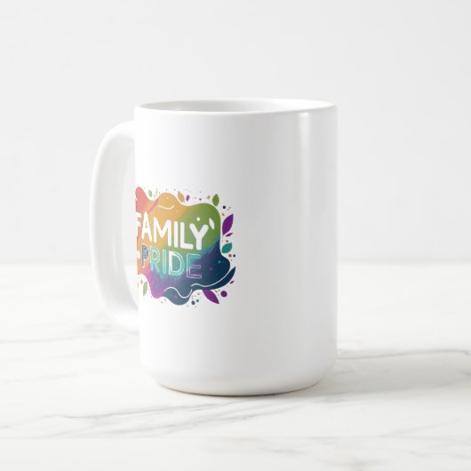Familie Pride Cup Koffiemok (Voorkant links)
