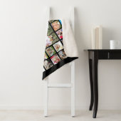 Familie Quote 45 Fotocollage gepersonaliseerd Sherpa Deken (In situ)