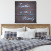 Familie Quote Canvas Print (Insitu (Slaapkamer))
