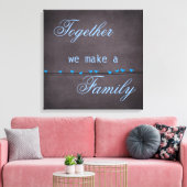 Familie Quote Canvas Print (Insitu (Woonkamer))