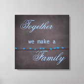 Familie Quote Canvas Print (Voorkant)