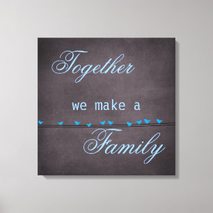 Familie Quote Canvas Print