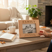 Familie Quote Eenvoudige Moderne Typografie Gegraveerde Lijstjes