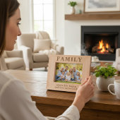 Familie Quote Eenvoudige Moderne Typografie Gegraveerde Lijstjes