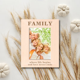 Familie Quote Eenvoudige Moderne Typografie Gegraveerde Lijstjes