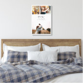 Familie Quote Fotocollage Modern gepersonaliseerd Canvas Afdruk (Insitu (Slaapkamer))