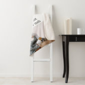 Familie Quote Fotocollage Modern gepersonaliseerd Sherpa Deken (In situ)