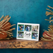 Familie Quote Geheugen Fotocollage Keepsake Modern Fotoplaat (Zijkant)