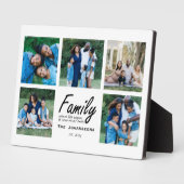 Familie Quote Geheugen Fotocollage Keepsake Modern Fotoplaat (Zijkant)