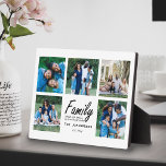 Familie Quote Geheugen Fotocollage Keepsake Modern Fotoplaat<br><div class="desc">Koester Familie Momenten met Onze Familie Quote Geheugen Foto Collage Keepsake Modern Easel Plaque! Deze prachtige schildersezel plaquette heeft een oprechte scripttypografie citaat: "Familie. Waar het leven begint en Liefde nooit eindigt." Onder het citaat, personaliseer het met uw familienaam en gevestigd jaar. Rondom het citaat, creëer een unieke fotocollage met...</div>