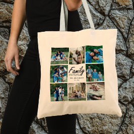 Familie Quote Typografie Modern Fotorooster Collag Tote Bag
