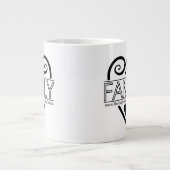 Familie Quote: "Waar het leven begint en liefde no Grote Koffiekop (Voorkant)