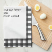 Familie Recept Bewaartijd Foto Scan Theedoek (Quarter Fold)