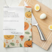 Familie Recept Heirloom Halloween Patroon Theedoek (Quarter Fold)