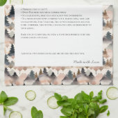 Familie Recept Heirloom Mountain Trees Theedoek (Gevouwen)