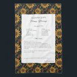 Familie Recept Heirloom Zonnebloem Rustiek Theedoek<br><div class="desc">Keepsake familie recept theedoek. Deel het chili recept van oom Jim of het favoriete Thanksgiving ovenschotelgerecht van tante Aggie. Elegant en eenvoudig sjabloon ontwerp kan gemakkelijk worden aangepast om uw familierecepten te delen als moederdag, verjaardagscadeaus of kerstcadeaus. Aangepaste familienaam met initialen. Kleuren kunnen worden gewijzigd. Geweldig voor familiegiften of voor...</div>