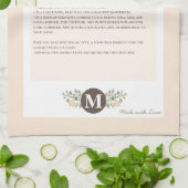 Familie Recept Keepsake Heirloom Theedoek (Gevouwen)