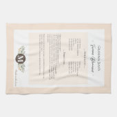 Familie Recept Keepsake Heirloom Theedoek (Horizontaal)