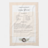 Familie Recept Keepsake Heirloom Theedoek (Verticaal)