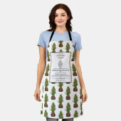 Familie Recept Kerstboom Vakantie Keepsake Schort (Gedragen)