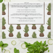 Familie Recept Kerstboom Vakantie Keepsake Theedoek (Gevouwen)