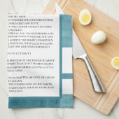 Familie recept Kerstmis Theedoek (Quarter Fold)