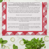 Familie recept Kerstmis Theedoek (Gevouwen)