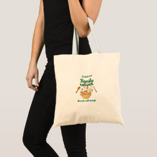 Familie Recepten Keuken Notitieboek Tote Bag