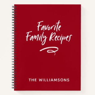 Familie Receptenboek Kookboek  Notitieboek