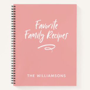 Familie Receptenboek Kookboek Notitieboek