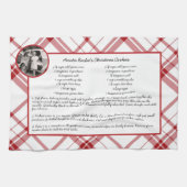 Familie Recipe Keepomwille Foto Kerstmis Theedoek (Horizontaal)