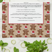 Familie Recipe Kerstmis Gingerbrood Man Keepomwill Theedoek (Gevouwen)