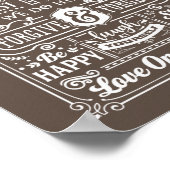 Familie Regels House Regels Persoonlijke familiena Poster (Hoek)