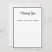 Familie Relatie Dames Ocean Uitzicht Vermist U Bedankkaart (Achterkant)