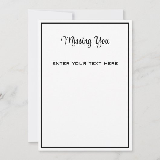 Familie Relatie Dames Ocean Uitzicht Vermist U Bedankkaart (Achterkant)