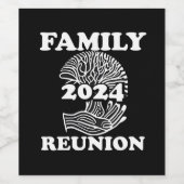 Familie Reuinion 2024 Aangepaste Wijnfles Etikette Wijn Etiket (Enkel label)