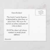 Familie reünie 2011 Briefkaart uitnodiging (Achterkant)