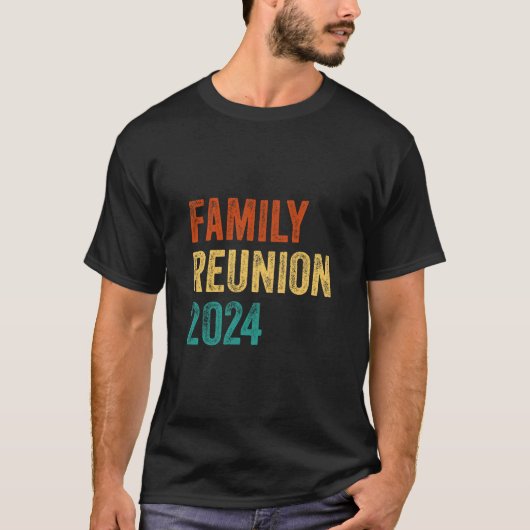 Familie Reünie 2024 Retro Familie Matching reünie T-shirt (Voorkant)