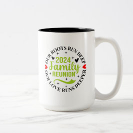 Familie Reünie 2024 Tweekleurige Koffiemok