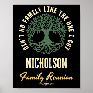 Familie Reünie 2025 Matching Design - Nicholson Poster