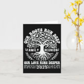 Familie Reünie 2025 Onze wortels gaan diep Onze li Kaart (Gele Bloem)