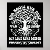 Familie Reünie 2025 Onze Wortels Gaan Diep Onze Li Poster (Voorkant)