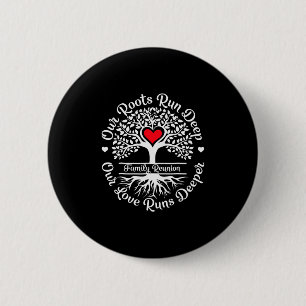 Familie Reünie 2025 Onze wortels lopen diep Onze l Ronde Button 5,7 Cm