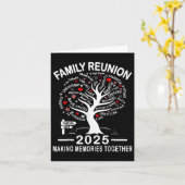 Familie Reünie 2025 Samen Herinneringen Maken Over Kaart (Gele Bloem)
