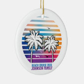 Familie Reünie Aangepaste Cruise Vakantie Keramisch Ornament (Rechts)